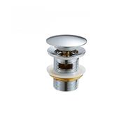 Bonde De Lavabo À Clapet Bouchon d'évier de salle bains, couvercle bouchon vidange Pop-Up for lavabo, égouttoir tuyau déchets avec ou sans trop-plein for accessoires bain(C)