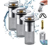 bonde de lavabo avec Panier filtrant.tbouchon de vidange lavabo,Stainless Steel Floor Drain Filter,Stainless Steel Basin Drain Filter,Bathroom Sink Drain,Bathroom Sink Stopper Hair Catche
