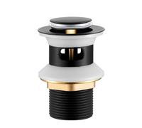 Bonde de lavabo avec trop-plein, valve Pop Up Click Clack avec trop-plein, bouchon de lavabo, G 1¼