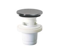 Wirquin Bonde de lavabo Quick Clac 30724029 avec trop-plein et clapet en inox, chromé
