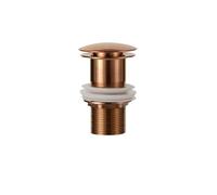 Bonde de Lavabo Bouchon de vidange Pop-Up for lavabo de Salle de Bains, Or Rose brossé, Accessoires de robinetterie de Salle de Bains (Color : Rose Gold no Hole)
