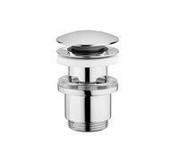 Edouard Rousseau Bonde de Lavabo Clic-Clac, diam. 63 mm, certifié NF, avec Trop Plein, Standard, Finition Chromée