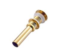 Bonde De Lavabo Crépine de lavabo salle bains Vintage en laiton massif doré, vanité Pop Up, filtre cuve vidange pour Lavabo(Without overflow)