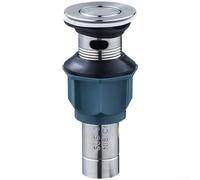 Bonde de lavabo en acier inoxydable 304 avec colle pour lavabo de salle de bain