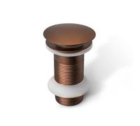 Bonde de lavabo en bronze satiné | Bonde vidage sans fente | Bonde d'évier pop-up | Bonde clic-clac