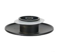 Bonde de lavabo en laiton noir mat avec bouton poussoir 66 mm de diamètre pour lavabos et baignoires