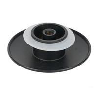 Bonde de lavabo noir mat pour lavabo Click Clack en laiton avec filetage M8, 66 mm de diamètre, pièce de rechange pour salle de bain et cuisine
