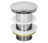 Bonde de lavabo pop up bouchon de vidange clic-clac chromé salle de bain 90 mm
