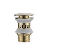 Bonde De Lavabo Pop-Up Bouchon de vidange Pop-Up for lavabo salle bains, bouchon robinet baignoire lavage, accessoires quincaillerie cuisine Salle De Bain(Brush golden-2)