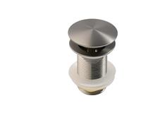 Bonde De Lavabo Pop-Up Bouchon de vidange Pop-Up for lavabo salle bains, en or brossé, noir mat, blanc, or Rose, or, Chrome, Accessoires Salle De Bain(Grey no hole)