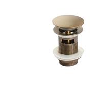 Bonde De Lavabo Pop-Up Bouchon de vidange Pop-Up for lavabo salle bains, en or brossé, noir mat, blanc, or Rose, or, Chrome, Accessoires Salle De Bain(Antique with hole)