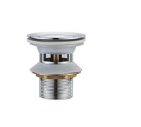 Bonde De Lavabo Pop-Up Pop Up Drain Button Bathroom Sink Plug Drainer Siphon Waste Stopper Wash Basin Faucet Accessory Washbasin Pipe Black Gold Rose Salle De Bain(Chrome A)