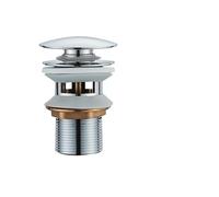 Bonde De Lavabo Pop-Up Pop Up Drain Button Bathroom Sink Plug Drainer Siphon Waste Stopper Wash Basin Faucet Accessory Washbasin Pipe Black Gold Rose Salle De Bain(Chrome B)