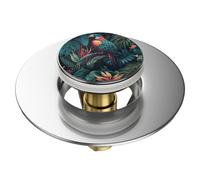 Bonde de lavabo pop-up universelle Exotique - Sanilo, gris, clic-clac avec siphon