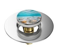 Bonde de lavabo pop-up universelle Waterworld - Sanilo, gris, clic-clac avec siphon