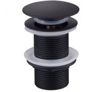 Bonde de lavabo - PZCC - Noir - Automatique - Clic-clac - Laiton de haute qualité