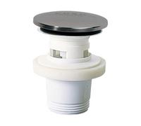 Wirquin Bonde de lavabo Quick Clac 30724029 avec trop-plein et clapet en inox, chromé