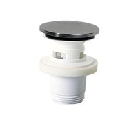Wirquin Bonde de lavabo Quick Clac 30724029 avec trop-plein et clapet en inox, chromé