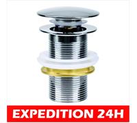 Bonde de Lavabo - Universel - G 1 ¼ - Cuivre Chromé - Pop Up Automatique - Nickel