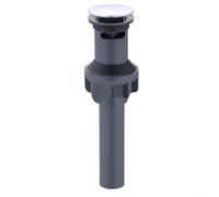 Bonde de Lavabo Universelle 1.24 Pouces Anti-Bouchon(sliver) | Mécanisme pour clic-clac rapide, fini les coincés, design élégant, compatible trop-plein