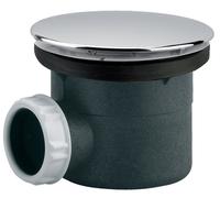 bonde de douche - plastique - sortie horizontale - diamètre 40 - valentin 57150000000