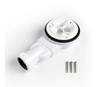Kiamami Valentina - Sortie en plastique blanc compatible avec le receveur de douche Muse
