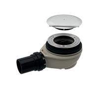 Geberit Bonde de receveur de douche 150.552.21.1 Ø90 mm avec bouchon et sortie PE 50 mm