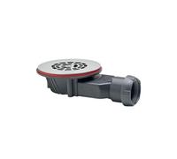 Bonde de receveur de douche sortie horizontale extra-plat Slim+ D90 grille plate