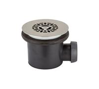 Bonde de receveur de douche sortie horizontale Tourbillon D90 grille plate inox