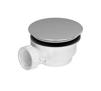 Bonde de Receveur Diamètre 90 mm - Capot Chrome - Evacuation Horizontale
