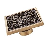 Bonde de sol de salle de bain élégante et robuste en laiton avec filtre amovible et design d'étanchéité automatique Eau efficace