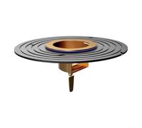 Bonde de sol en laiton massif avec clapet anti-retour pour salle de bain | Siphon de sol, bouchon anti-odeurs, clapet anti-retour, grille de vidange