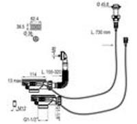Bonde de vidage automatique D90mm pour évier double cuve - VALENTIN - 00 438000 000 00 G