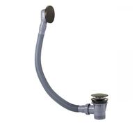 Bonde de vidage clic-clac Simple-Rapid avec trop-plein pour baignoire Noir bronze - TRES 03453420KMB