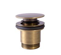 Bonde de vidage clic-clac Simple-Rapid pour lavabo Laiton vieilli - TRES 24284010LV