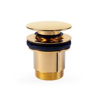 Bonde de vidage clic-clac Simple-Rapid pour lavabo Or 24K - TRES 24284010OR