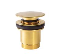 Bonde de vidage clic-clac Simple-Rapid pour lavabo Or Mat 24K - TRES 24284010OM