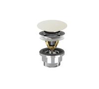 Bonde de vidage click laque satinée blanc