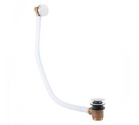 Bonde de vidage ronde clic-clac avec système de remplissage Blanc mat - TRES 03453430BM