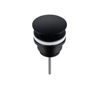Bonde d'écoulement clic clac AquaUno G 1 1/4 G1 1/4 sans trop-plein, Noir