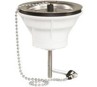 Bonde d'évier PVC D60 55l/min avec bouchon-chaînette - - 00 701500 000 00