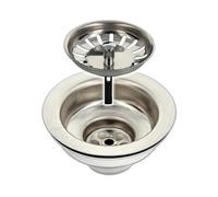 Bonde d'évier Tecuro avec tamis 3 1/2"- Diamètre supérieur de 114 mm