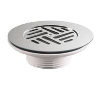 Bonde d'évier - VALENTIN - 00 700100 000 00 - Écoulement libre - Grille inox Ø85 mm - Raccord Ø60 mm