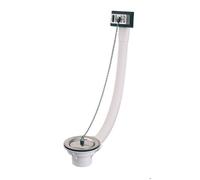 Bonde d'évier - VALENTIN - 00 852600 000 00 - D60mm - Débit 55L/min - Bouchon-chaînette inox