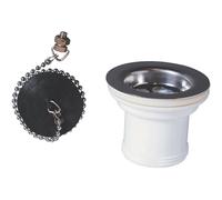 Bonde d'évier Wirquin avec bouchon 250mm