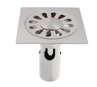 Bonde Douche 12 * 12cm 304 Acier Inoxydable carré Eau Profonde déodorant Auto-scellant vidange de Sol Machine à Laver Drainage Double Usage vidange de Sol Siphon De Sol