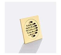 Bonde Douche,Siphon de Sol Plancher de Bain 1 pc 10 * 10cm doré Salle Douche crainte vidange
