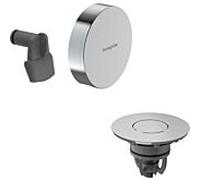 hansgrohe Exafill Set de finition chromé Bec déverseur pour baignoire, garniture de vidage et de trop-plein, 58131000