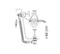 Ideal Standard Vidage pour baignoire avec déverseur Ø 52 mm