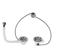 WIRQUIN Bonde a panier - ¿Évier a 2 bacs